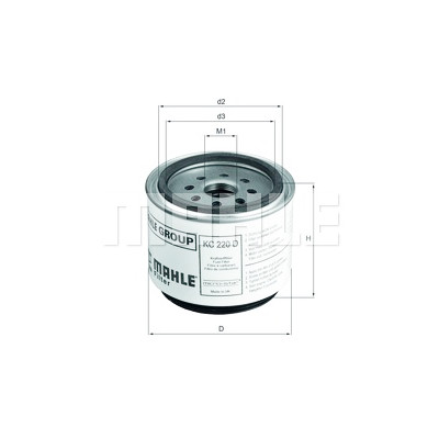 Filtre à carburant MAHLE ORIGINAL KC 220D