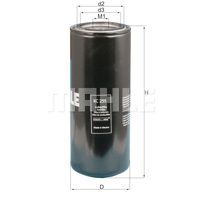 Filtre à carburant MAHLE ORIGINAL KC 255