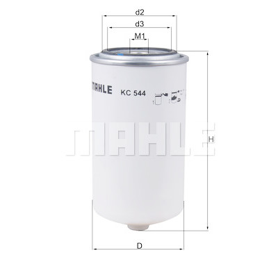 Filtre à carburant MAHLE ORIGINAL KC 544