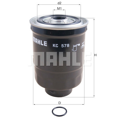 Filtre à carburant MAHLE ORIGINAL KC 578D