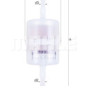 Filtre à carburant MAHLE ORIGINAL KL 1022