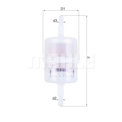 Filtre à carburant MAHLE ORIGINAL KL 1022