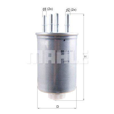 Filtre à carburant MAHLE ORIGINAL KL 1026
