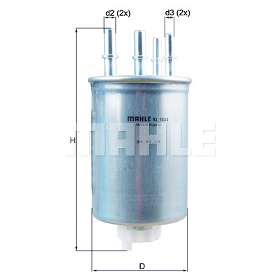 Filtre à carburant MAHLE ORIGINAL KL 1044