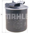 Filtre à carburant MAHLE ORIGINAL KL 950