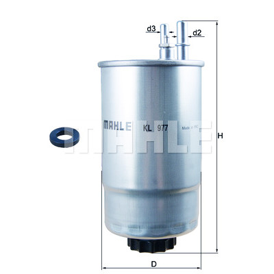Filtre à carburant MAHLE ORIGINAL KL 977D