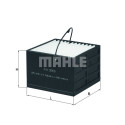 Filtre à carburant MAHLE ORIGINAL KX 395