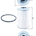 Filtre à carburant MAHLE ORIGINAL KX 44D