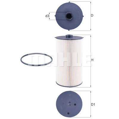 Filtre à carburant MAHLE ORIGINAL KX 462D