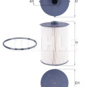 Filtre à carburant MAHLE ORIGINAL KX 481D