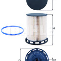 Filtre à carburant MAHLE ORIGINAL KX 493D