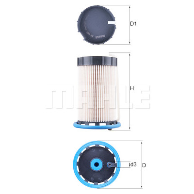 Filtre à carburant MAHLE ORIGINAL KX 592