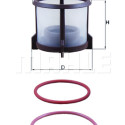 Filtre à carburant MAHLE ORIGINAL KX 72D2