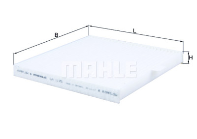 Filtre à air d'habitacle MAHLE ORIGINAL LA 1175