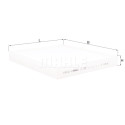 Filtre à air d&#39;habitacle MAHLE ORIGINAL LA 1399