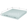 Filtre à air d&#39;habitacle MAHLE ORIGINAL LA 833