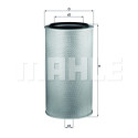 Filtre à air MAHLE ORIGINAL LX 1255