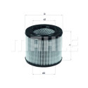 Filtre à air MAHLE ORIGINAL LX 194