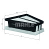 Filtre à air MAHLE ORIGINAL LX 2911