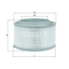 Filtre à air MAHLE ORIGINAL LX 3458
