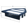 Filtre à air MAHLE ORIGINAL LX 4405
