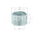 Filtre à air MAHLE ORIGINAL LX 718