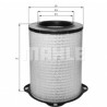 Filtre à air MAHLE ORIGINAL LX 832