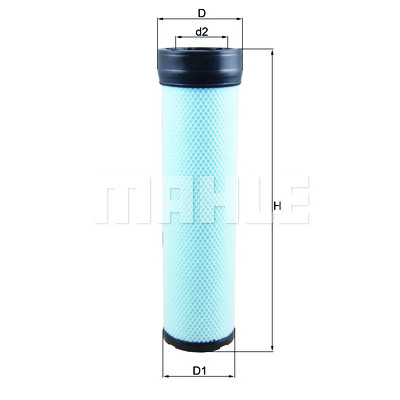 Filtre à air supplémentaire MAHLE ORIGINAL LXS 256