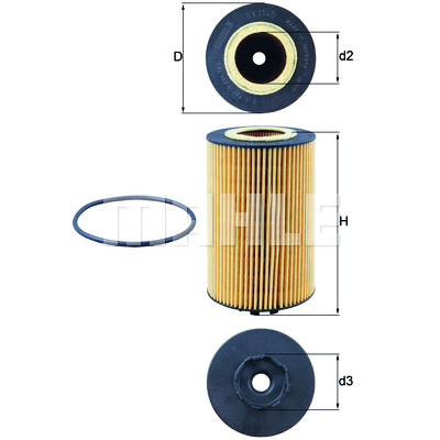 Filtre à huile MAHLE ORIGINAL OX 1140D