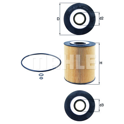 Filtre à huile MAHLE ORIGINAL OX 146D