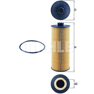 Filtre à huile MAHLE ORIGINAL OX 155D