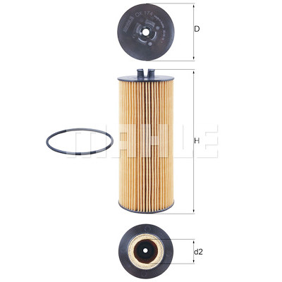 Filtre à huile MAHLE ORIGINAL OX 174D