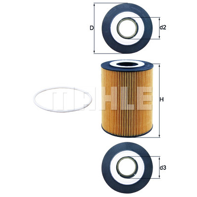 Filtre à huile MAHLE ORIGINAL OX 359D