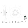 Jeu de disques de frein BOSCH 0 986 479 F62