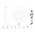 Jeu de disques de frein BOSCH 0 986 479 G38