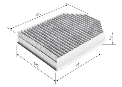 Filtre à air d'habitacle BOSCH 1 987 435 509