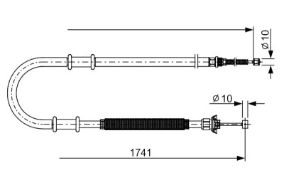 Tirette à câble, frein de stationnement