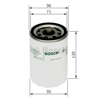 Filtre à huile BOSCH 0 986 452 046