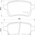 Jeu de 4 plaquettes de frein BREMBO P 23 190