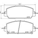 Jeu de 4 plaquettes de frein BREMBO P 28 098