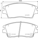 Jeu de 4 plaquettes de frein BREMBO P 30 096