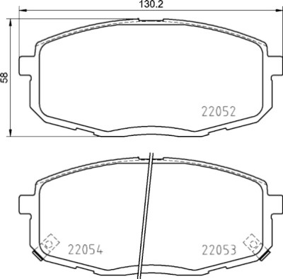 Jeu de 4 plaquettes de frein BREMBO P 30 099