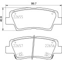 Jeu de 4 plaquettes de frein BREMBO P 30 103
