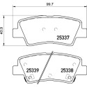Jeu de 4 plaquettes de frein BREMBO P 30 106