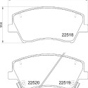 Jeu de 4 plaquettes de frein BREMBO P 30 107