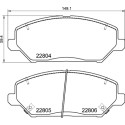 Jeu de 4 plaquettes de frein BREMBO P 30 110