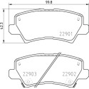 Jeu de 4 plaquettes de frein BREMBO P 30 111