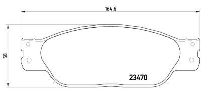 Jeu de 4 plaquettes de frein BREMBO P 36 016