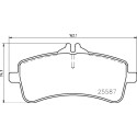 Jeu de 4 plaquettes de frein BREMBO P 50 131