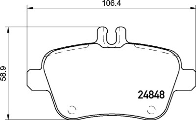 Jeu de 4 plaquettes de frein BREMBO P 50 135